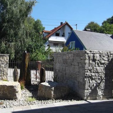 Dolomit Systemmauer