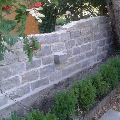 Muschelkalk Mauersteine perfekte Steine für kleine Mauer